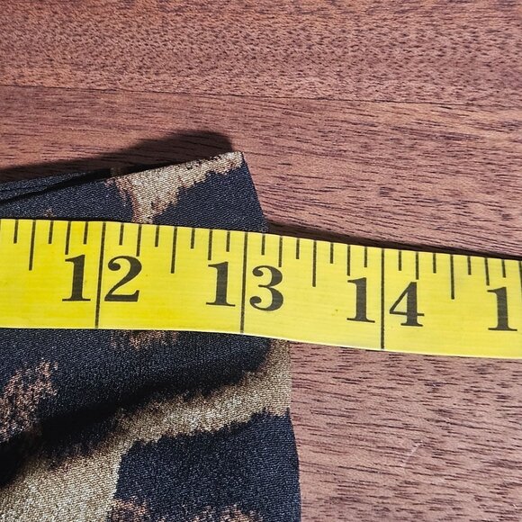 Mable Women’s Ruched Animal Print Midi Skirt S Night Out Quiet Luxury Y2K - Picture 11 of 12